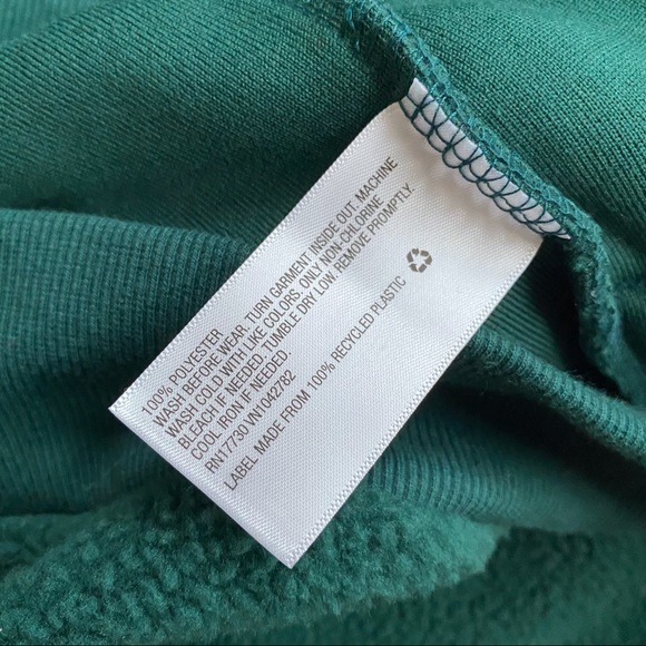 Ava & Viv Green Sherpa O-Ring Quarter Zip Pullover Sweatshirt 2X - Picture 8 of 8